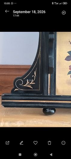 1886 Victorian Aesthetic Movement Ebonised & Gilt Overmantel Mirror