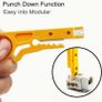 2.8cm small yellow knife wire stripper, wire stripper, wire tool, simple wire stripper, wire mesh wire crimping pliers, Free inspection Image 3