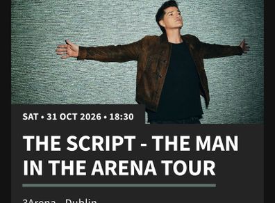 the script 2 standing tickets
