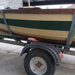 15ft lough sheelin lake boat and trailer.