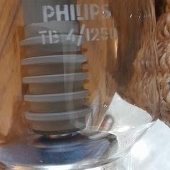 Vintage Philips TB4/1250 transmitting triode vacuum tube,