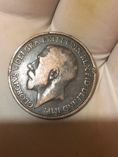 George V Half Penny 1915-1922 x11 Pictures