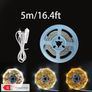 5m Flexible LED Dimmable Rope Light strip light- USB-Powered 3 Color Modes (Warm White/Natural White/Cold White), Adjustable Brightness, Image 2
