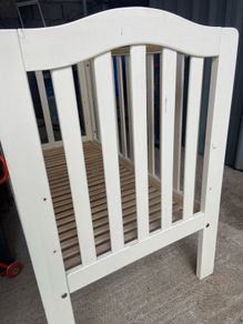 cot bed and matress