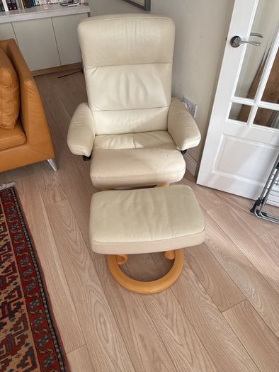 Ekornes Stressless Armchair and Footstool