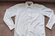 Men's White Long sleeve Shirt, 15.5 inches collar