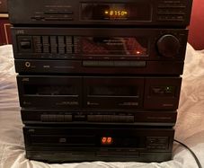 Vintage Hi-Fi 1990s JVC CA-E21L Stereo Sound System With Compact Disc Player, Double Cassette Deck And FM Radio