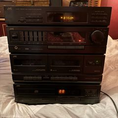 Vintage Hi-Fi 1990s JVC CA-E21L Stereo Sound System With Compact Disc Player, Double Cassette Deck And FM Radio