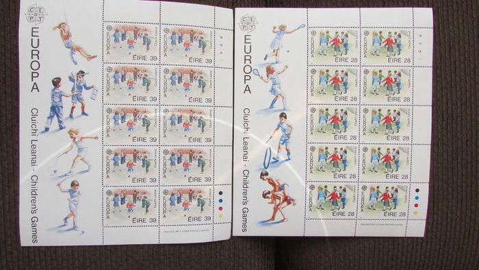 Ireland 1989,Europa.Children's Games.Two Sheets.MNH.