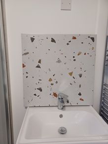 Satin Matt Terrazzo Tiles - 66x66cm
