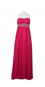 Evening dress/Debs dress strapless in fuschia, size 12
