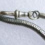 Victorian Albert  Solid Silver Albert Watch Chain "N.G.R.CO.REG" Birmingham or Chester. length 12" - 41,9g Image 9