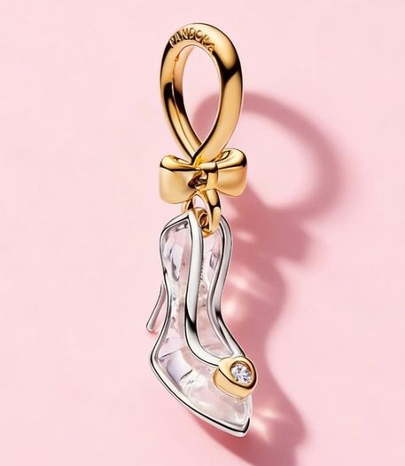 Pandora Disney Limited Edition 2026 Gold P Cinderella Slipper Charm