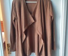 JAEGER Draped Wool Cardigan