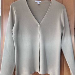 Ladies Beige Silk Mix Cardigan(Damaged) by Charter Club