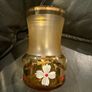Vintage 3 Gilded Cherry Goblets. Bohemian Glass. Czechoslovakia Image 5