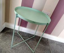 Mint Green Side Table/ Plant Stand