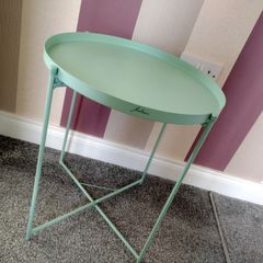 Mint Green Side Table/ Plant Stand