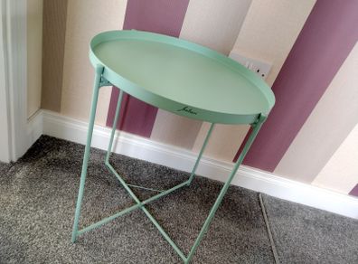 Mint Green Side Table/ Plant Stand