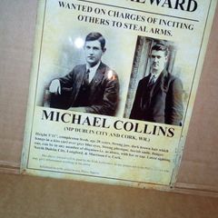 Michael Collins reward poster tin metal sign ( POST COST INCLUDED )