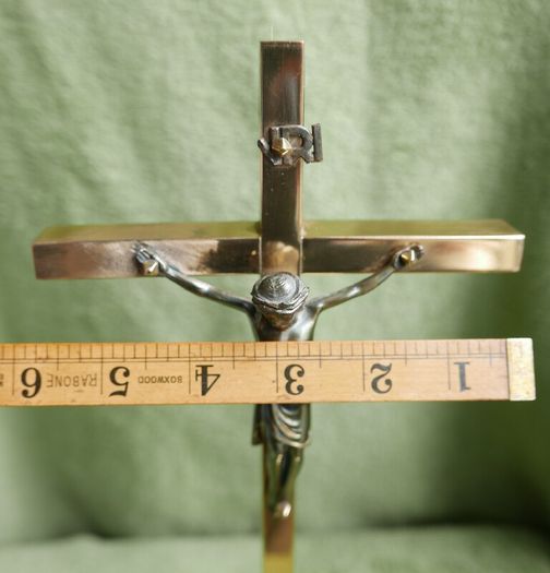 Vintage 13" Brass Crucifix