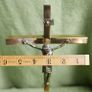 Vintage 13" Brass Crucifix Image 8