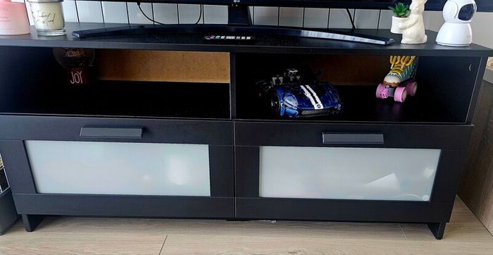 TV table or table with shelves inside