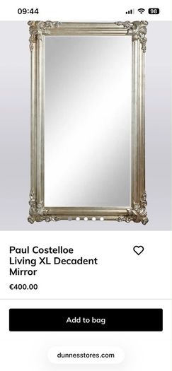 Paul Costelloe Living XL Decadent Mirror