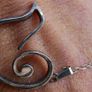 925 Sterling Silver Open Heart, Heart Pendant and Necklace length 10" - 4,0g Image 8
