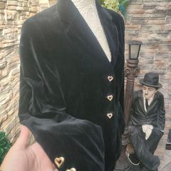 Betty Barclay vintage black velvet blazer