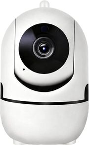 Smart WiFi Security Camera 360Pan/Tilt, Baby & Pet Monitor with Night Vision, Motion Detection, Two-Way Audio, Cloud Storage, Mobile Alerts, Remote Viewing Indoor