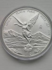 2013 1oz silver Mexico libertad 999 silver coin
