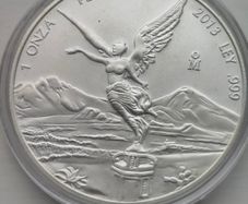 2013 1oz silver Mexico libertad 999 silver coin