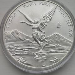2013 1oz silver Mexico libertad 999 silver coin