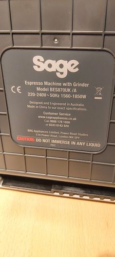 Sage Barista Espresso