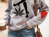weed heels sweatshirt