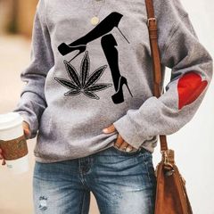 weed heels sweatshirt