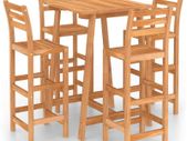 5 Piece Outdoor Bar Set Solid Acacia Wood