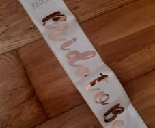 'Bride to be' sash
