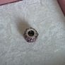 Pandora  honeysuckle pink shimmering droplet charm very good condition Image 5