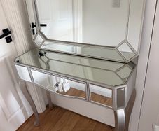Bedside lockers, mirror, console table