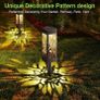 Solar Lights Outdoor, 6 Pack Garden Lights Solar Powered with Warm White LED Lights, Waterproof Solar Ornament Lights for Patio, Yard, Pathway Dusk to Dawn Auto On/Off (FREE POSTAGE) Image 2
