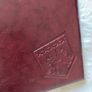 Hand made leather menu holder Image 3