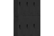 Locker Cabinet Anthracite 90x45x180 cm Steel