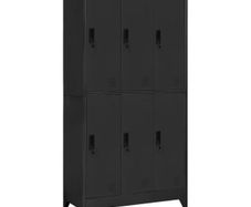 Locker Cabinet Anthracite 90x45x180 cm Steel