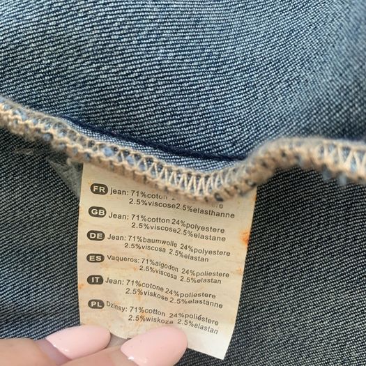 Denim embellished jacket. Size S