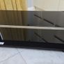 Sleek Black Glass TV Stand (140cm) in good condition Image 4