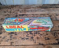 Vintage Local Shuttle Tin Toy Train Set
