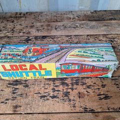 Vintage Local Shuttle Tin Toy Train Set