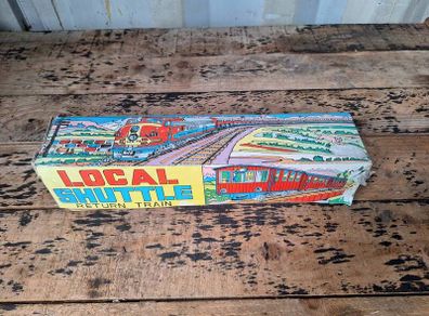 Vintage Local Shuttle Tin Toy Train Set